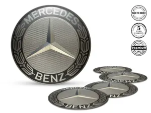Mercedes Nabenaufkleber Ausgabe Individuelles Dome-Design